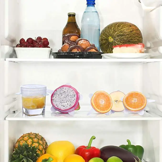 Hot Sale household 100g Reusable Food Grade Preservative Stretch Film Stretch Silicone Food Covers