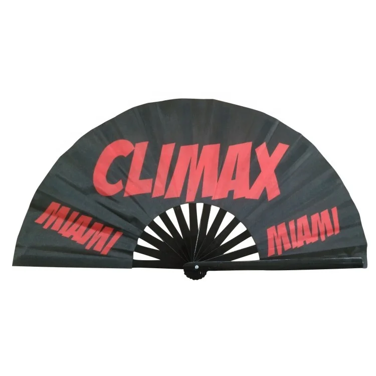 large Handmade High Quality Personalized Custom Printing Wedding Bamboo Handheld Foldable Hand Fan