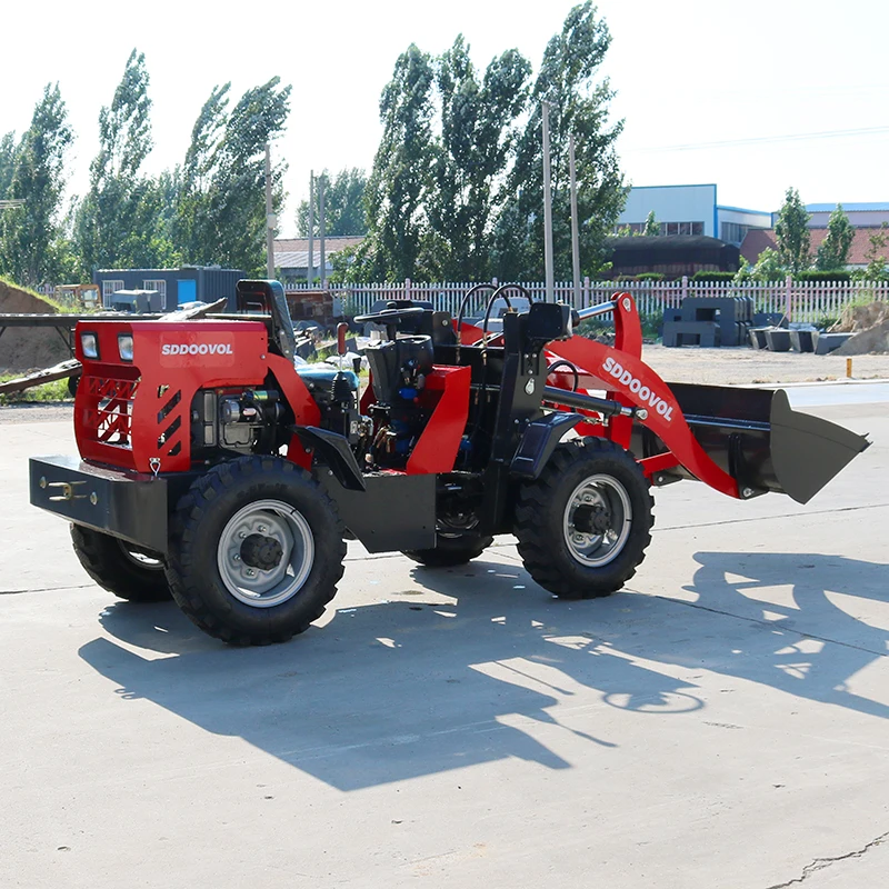 Good Quality Small Loader4x4 New Cheap 1 Ton Wheel Mini Loader With Small Hammer Mini Loader Diesel