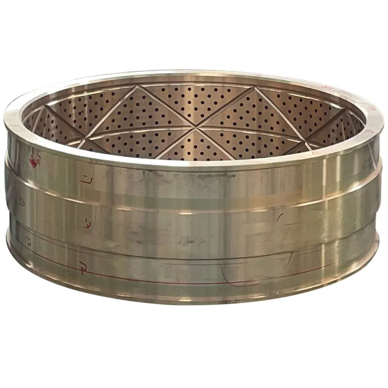 Haishan customized Open Brass Recessed Graphite Bearing Self-lubricating Graphite Brass Bushing Oil-free Bearing