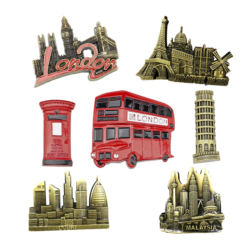 Custom Your Own Design Los Angeles Chicago New York Metal Fridge Magnet