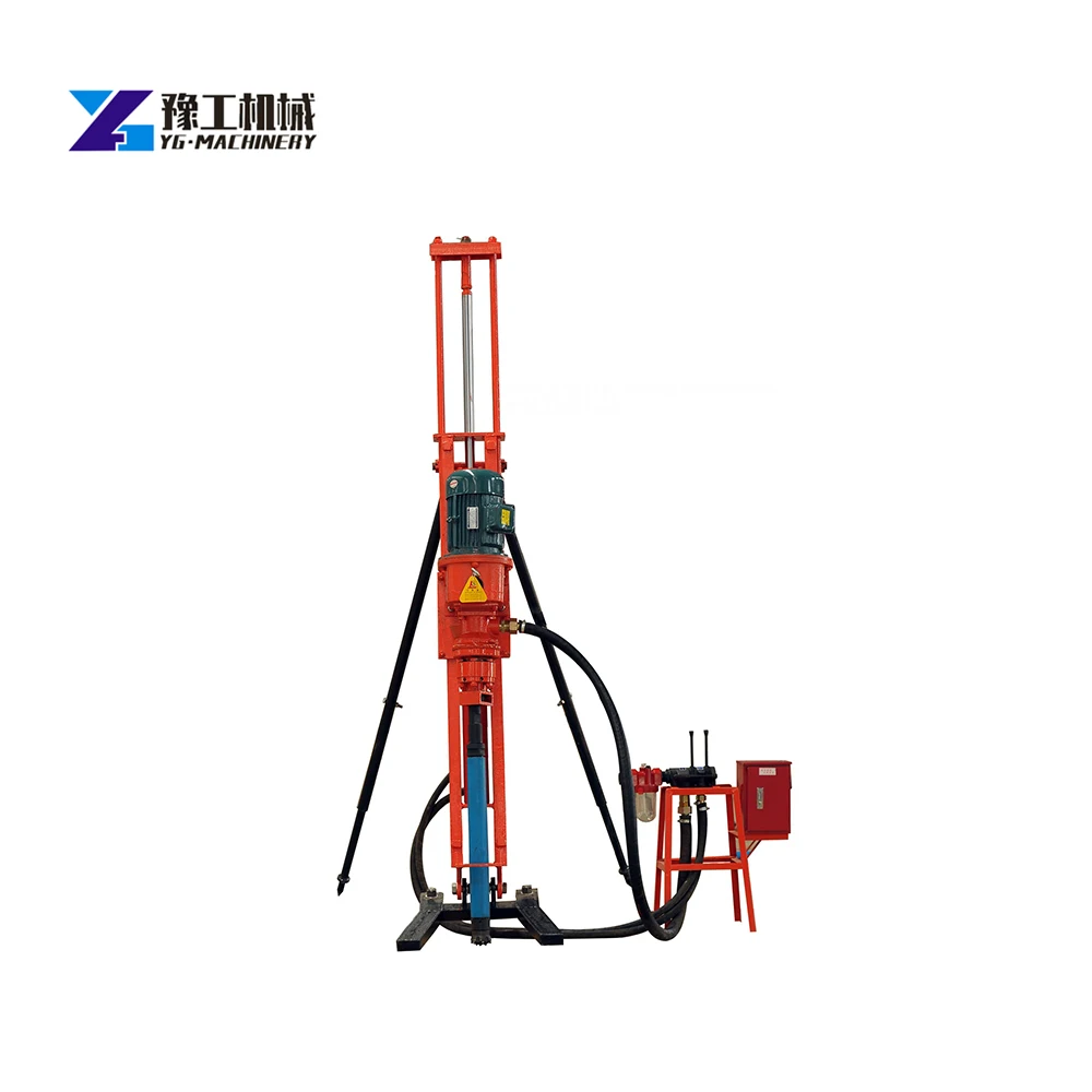 Best factory Portable DTH drilling rig mining blasting hole depth 32m Construction Equipment Rotary Mine drilling Rigs