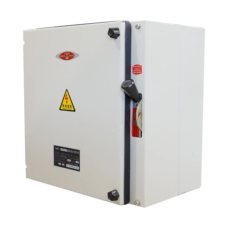 160/250/400/630A Rain proof Closed type Iron Case Fuse Load Switch for Industrial Commercial Power