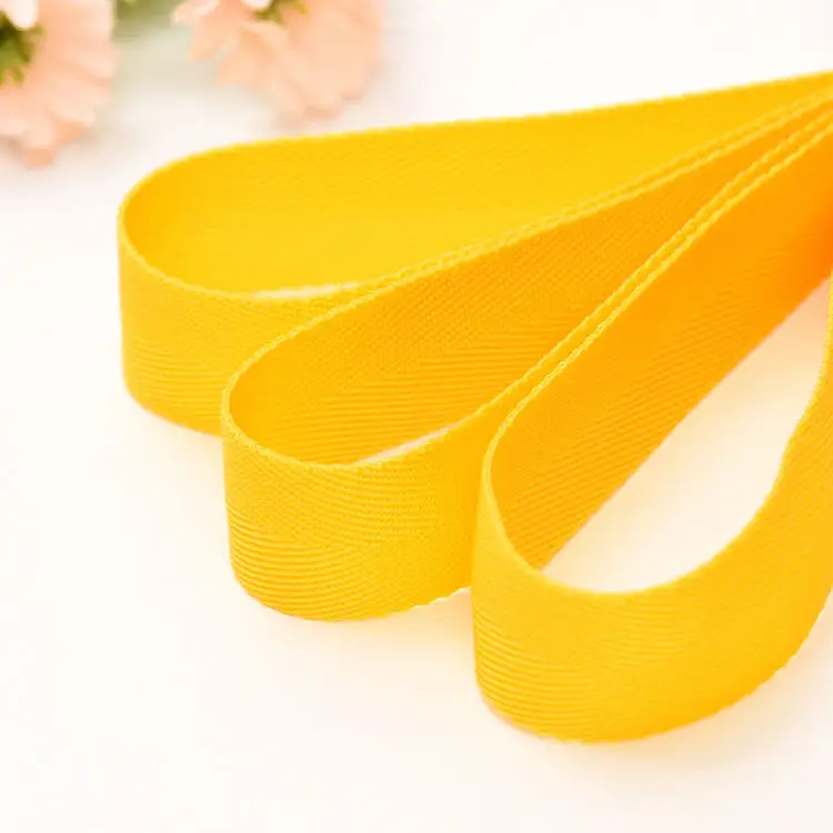 
Custom Bag Straps Polypropylene Colorful Webbing Durable Tight Weave Herringbone PP Webbing For Bags 