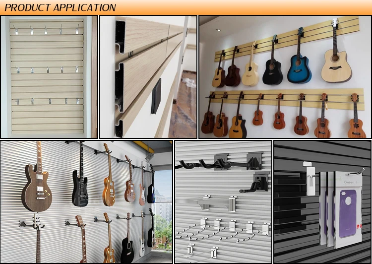 LENWA Extrusion Factory Aluminum Metal Slat Wall Board for Retail or Garage Use