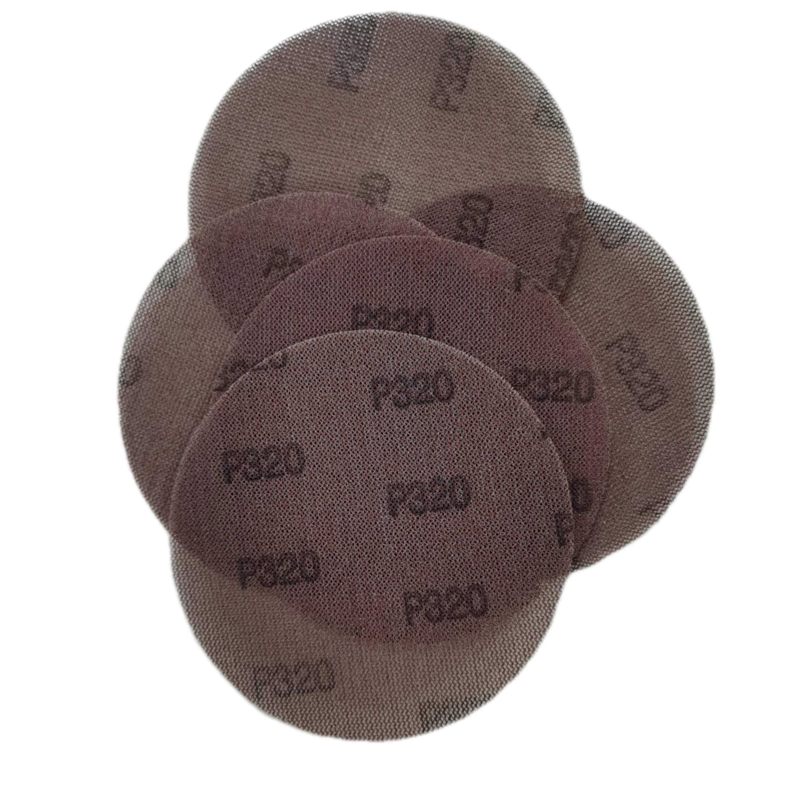 Abrasive hook and loop 6' 150mm aluminum oxide round sand paper grit 60-800 mesh sanding disc