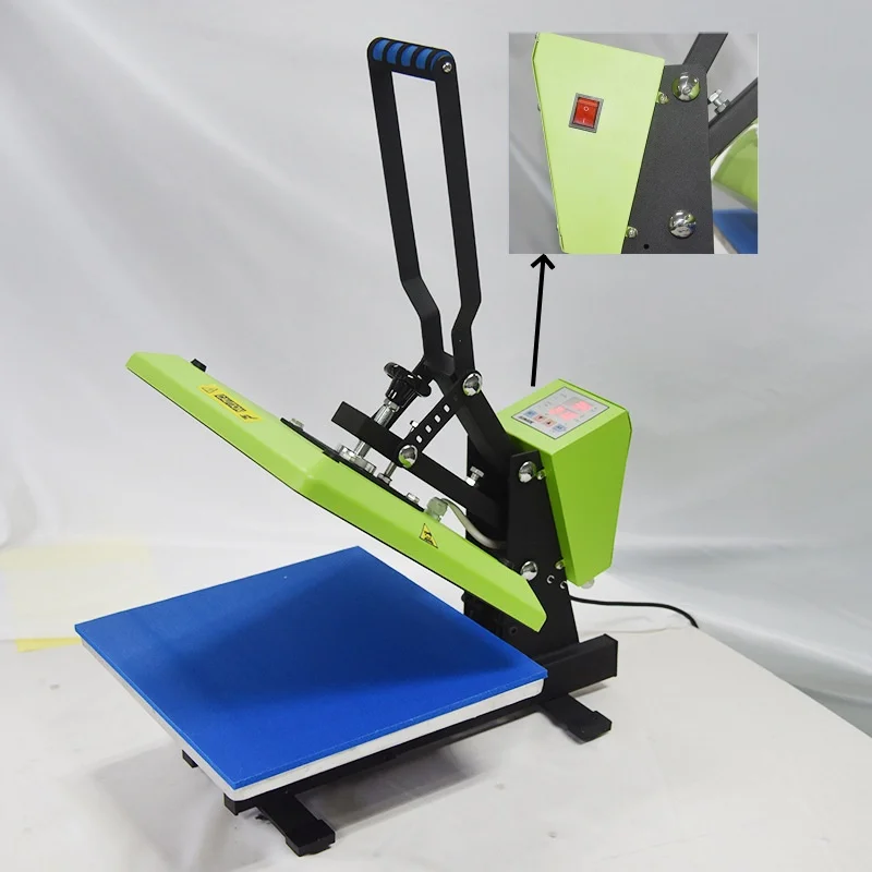 2024 New convenient electric fully automatic T hot stamping hot press machine 40x50 automatic hot press machine