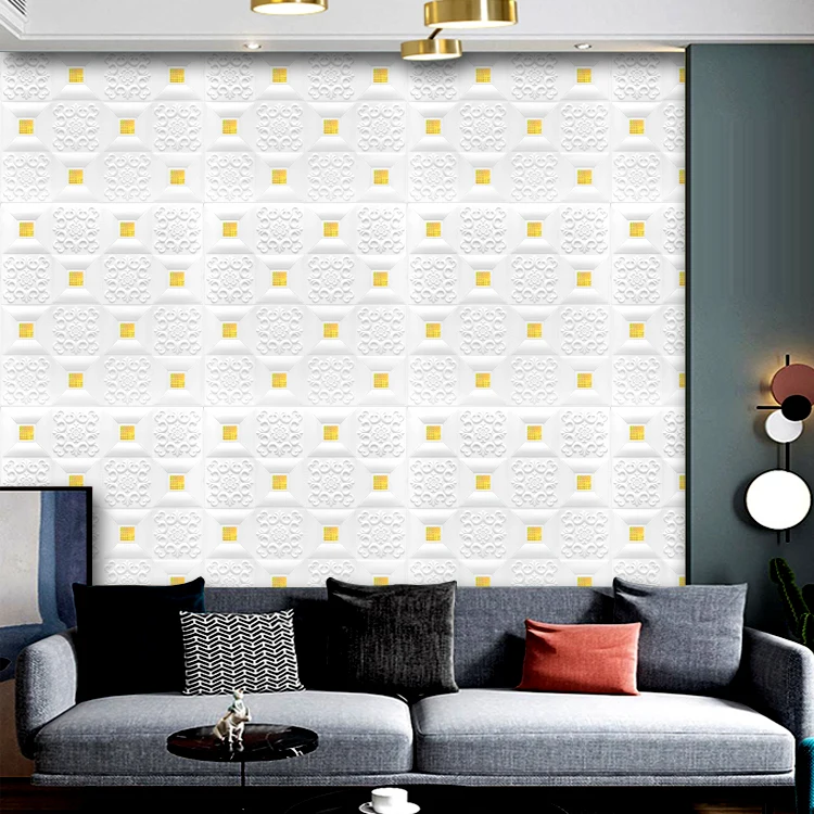 Sophisticated technologies interior 3d pe foam wallpaper wall decoration self-adhesive xpe foam wall sticker