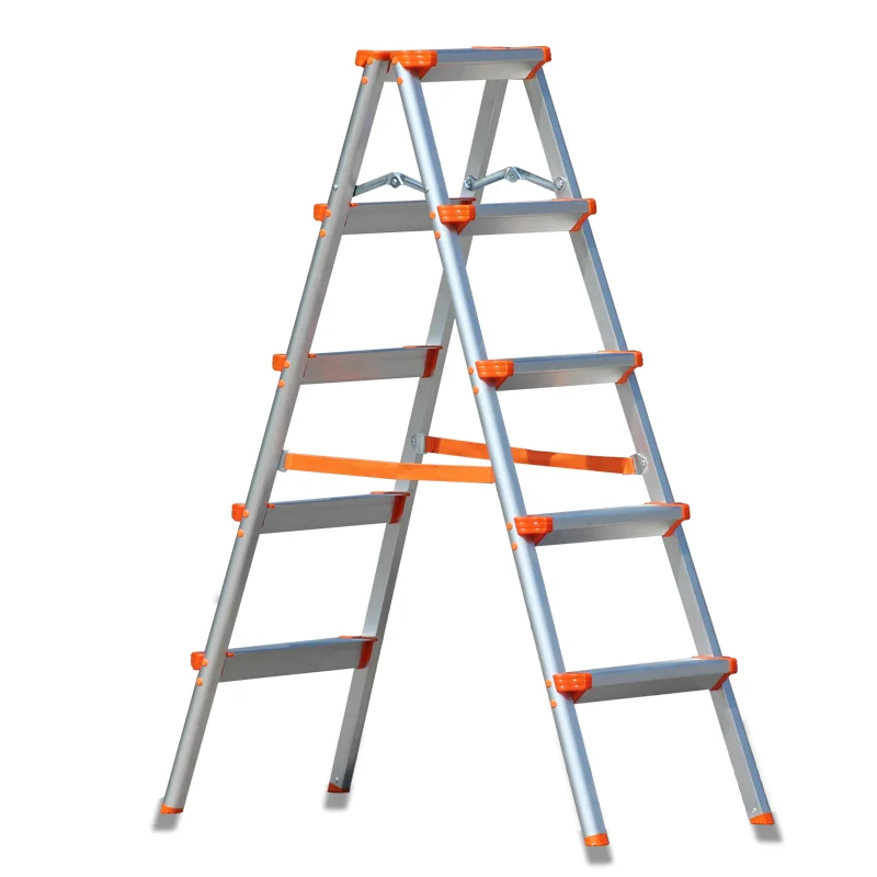 5 Step aluminium Ladder Anti-Slip Foldable Step Stool Lightweight with Wide Pedal