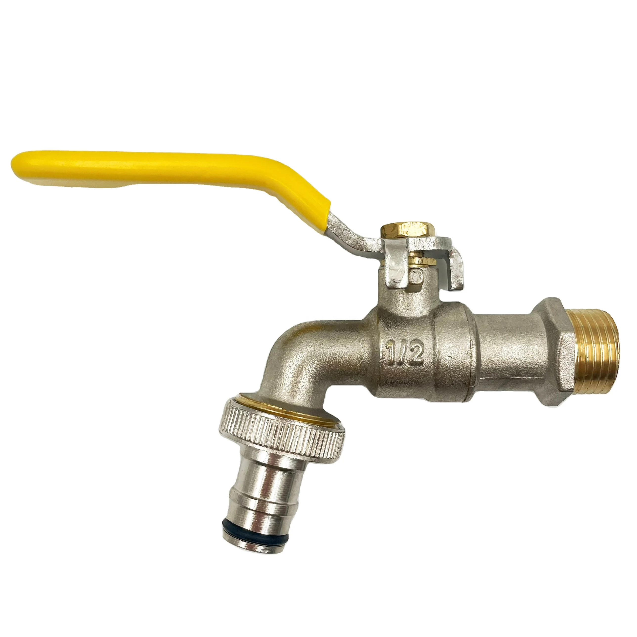 Brass Bib Cocks Tap 1/2 Pipe Fitting Hose Tap Wall Mounted Thicken Anti-freeze Water Bib Valve Tap for Garden Outside