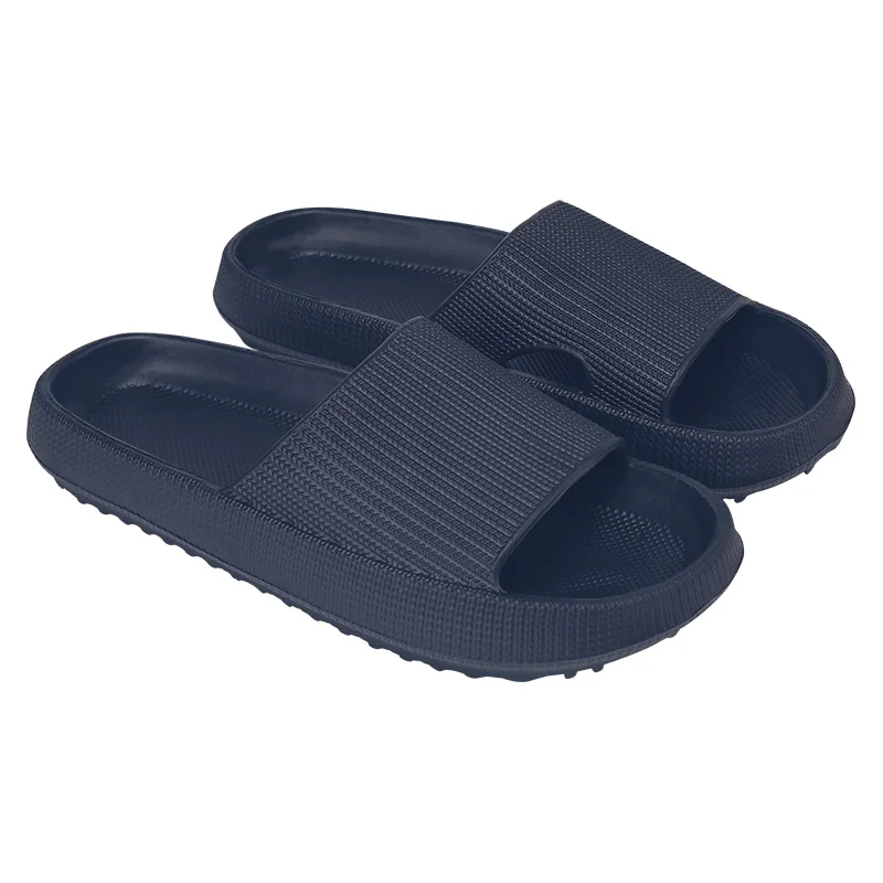 2024 New EVA Foam Slippers for Men and Women Soft Comfortable Indoor and Outdoor Bathroom Sandals round Insole Summer Style
