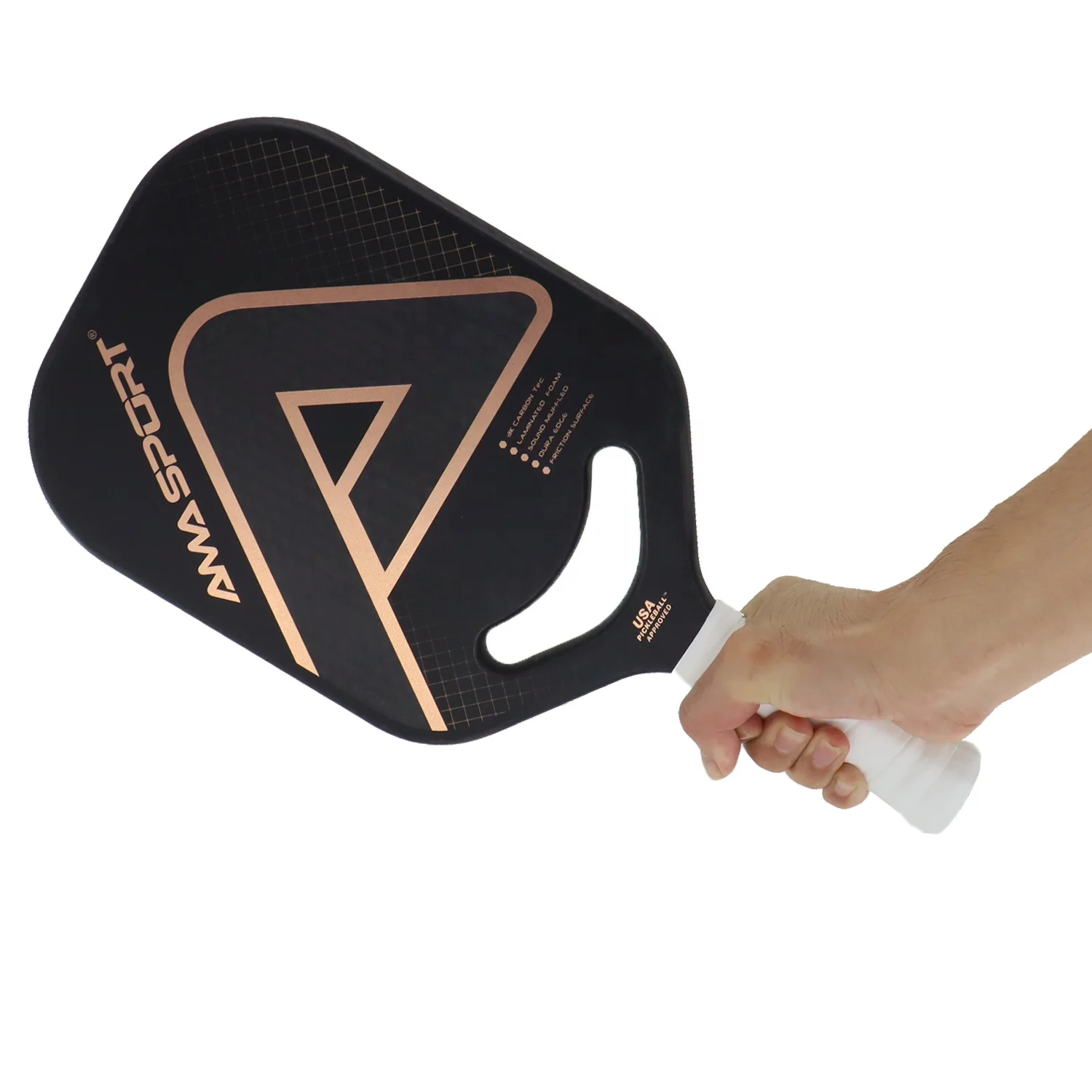 Изготовленный На Заказ Профессиональный грубый текстурированный углерод usкак Dura Paddle pickleball 3K Углеродное весло графит