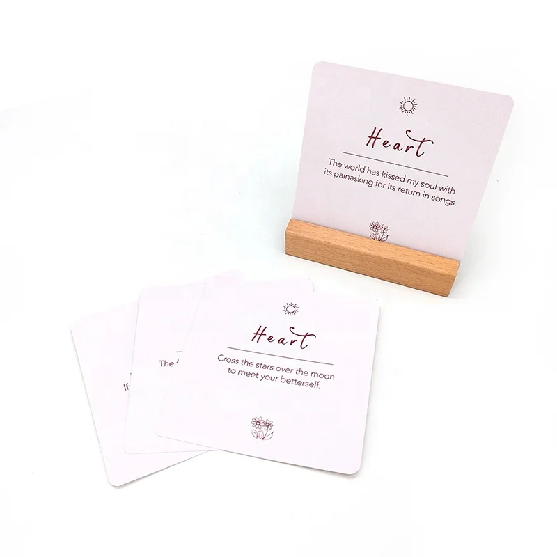 Factory Print Customised Question Card Game Manufacturer Corporation Question Communication Card With Lip And Base Box