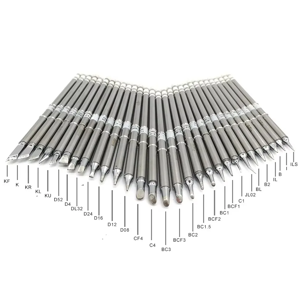 T12 Soldering Iron Tips Stings Bits for OLED Controller 951 952 956 Station FX-9501 Welding Handle