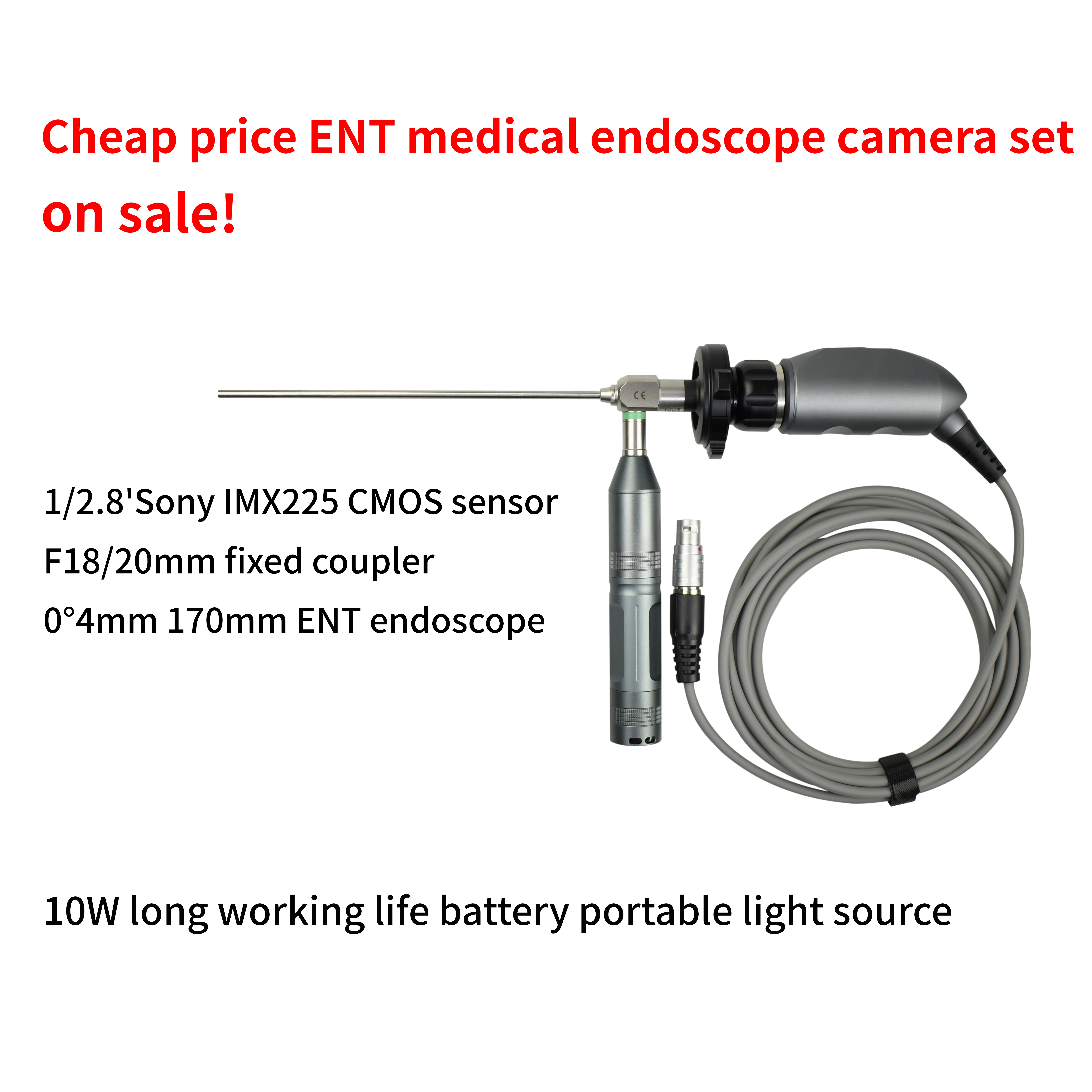 cheap price factory directly offer 720P 1/2.8 inch imx225 cmos AV VGA output otoscope camera video