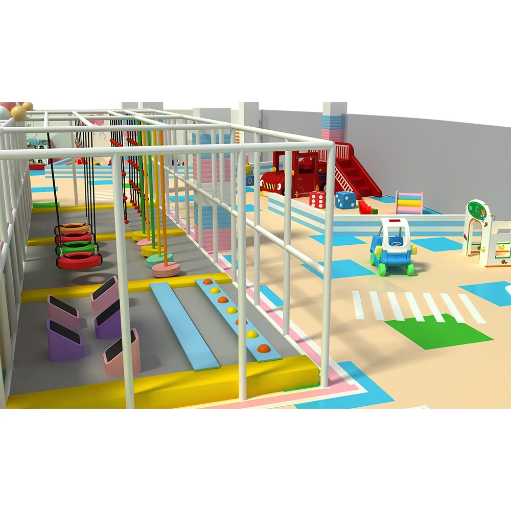 Large play area indoor mall with playground