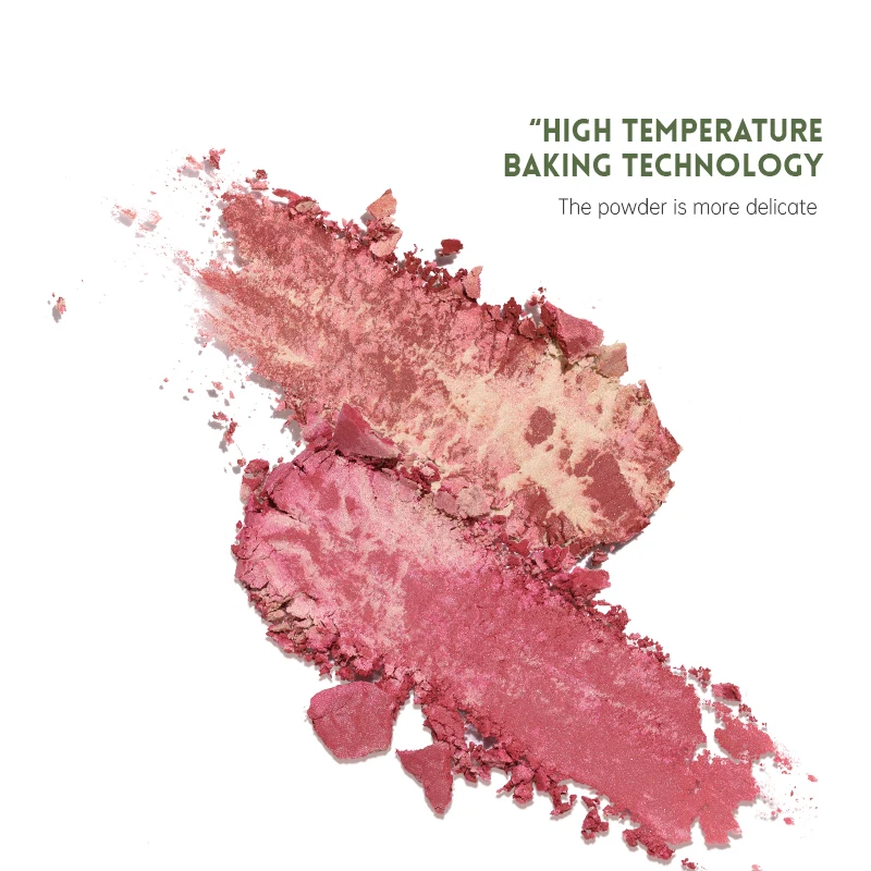 Free Sample Custom Logo Makeup Marble Highlighter Blush Powder Private Label Vegan High Pigment Waterproof Face Cheek Blusher