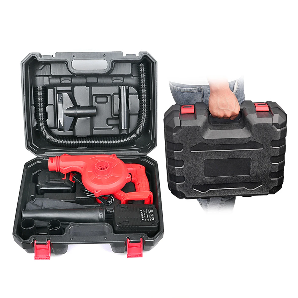 Cordless 20V Lithium Battery Powered Industrial & DIY Grade Terahertz Machine Blower Hot Air Vacuum Cleaner Dust Electric Blower