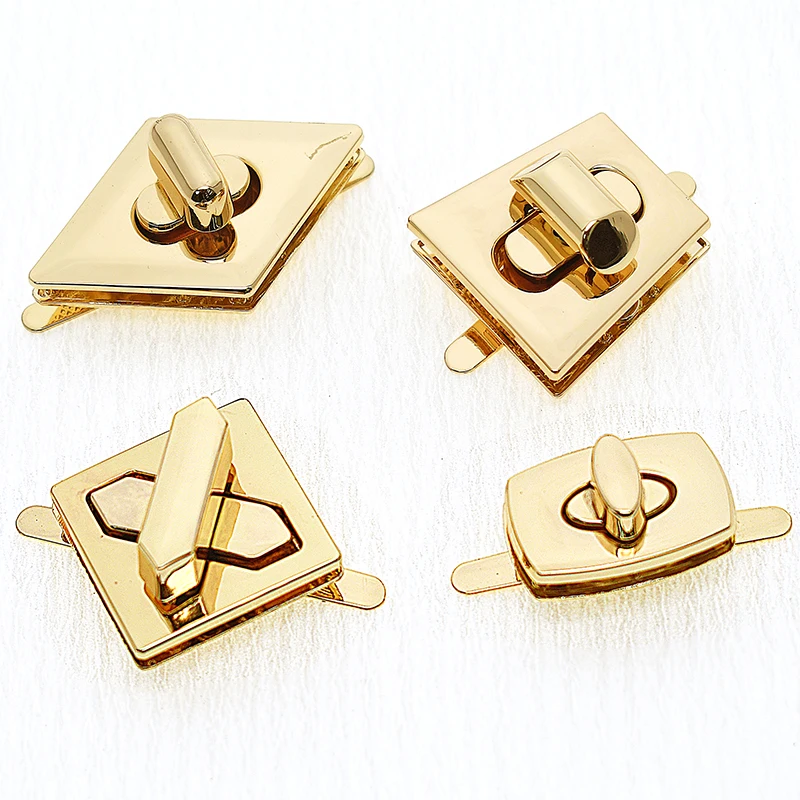 High quality Custom Bag Hardware Metal Handbags Twist Lock Metal Turn Locks For Purse
