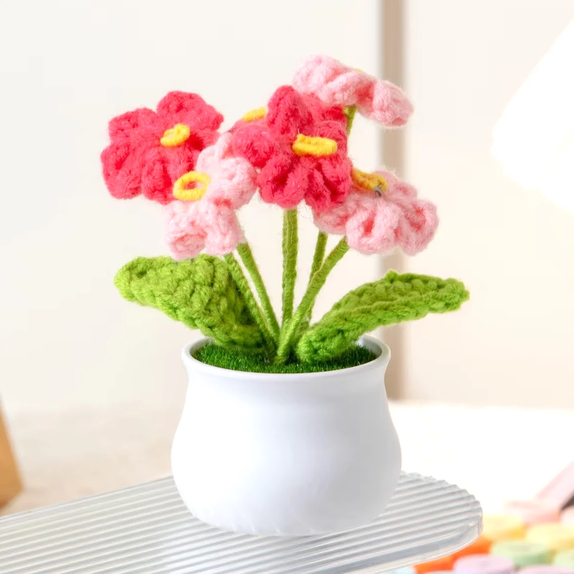 Креативные рождественские подарки на День Святого Валентина домашний декор искусственный цветок в горшках ручной работы
