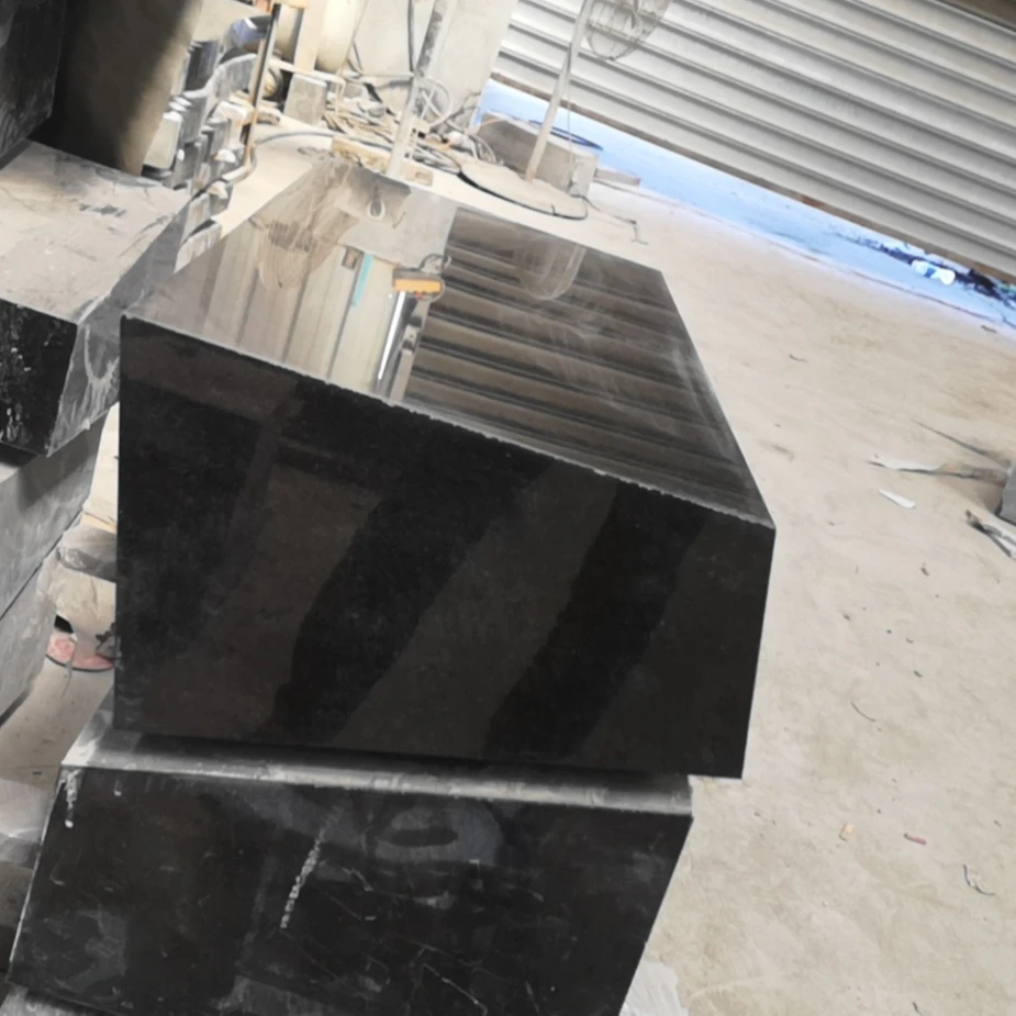 American style Shanxi Black Granite headstone polished tombstone on sale