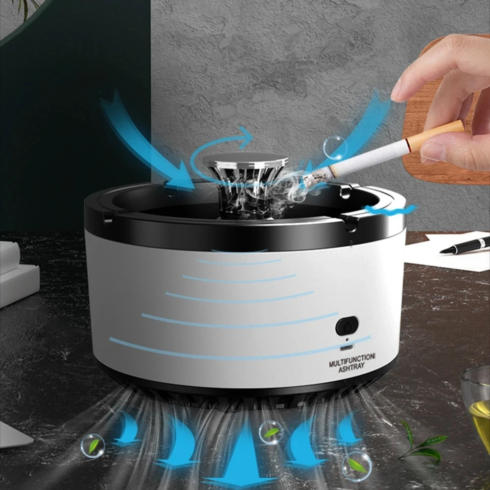 Умный портативный пепельница очиститель воздуха Многофункциональный USB-зарядка для удаления пассивного курения
