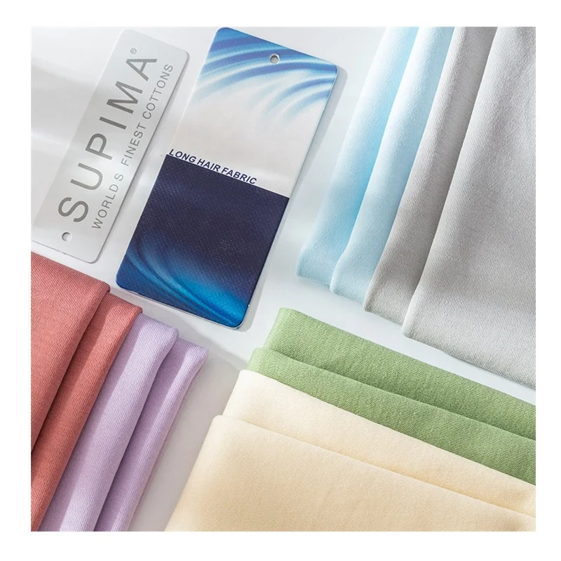 200gsm Single Jersey 100% Cotton Coarse Knitted Pure Liberty Cloth Acetate Single Jersey Pima Cotton Tshirt Fabric