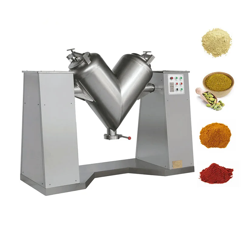 lab use small V Type blender Mixer industrial dry powder mixing machine