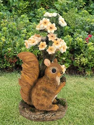 Resin solar squirrel ornaments small animal garden decorations decoration crafts