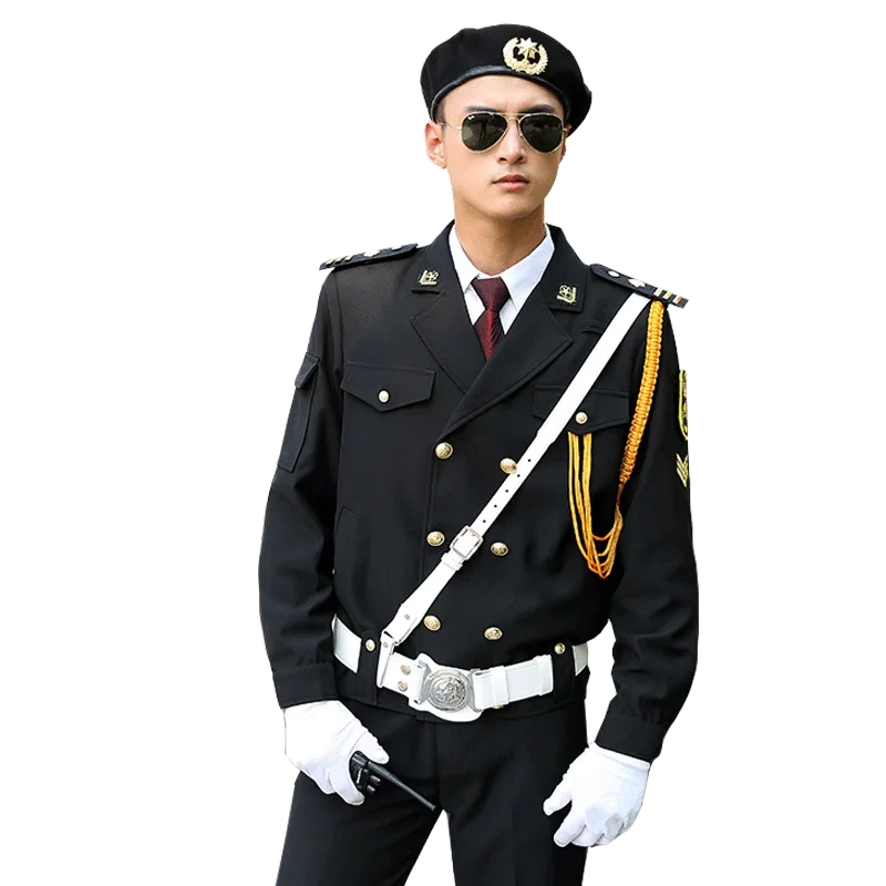 new red security uniform uniforms for property sales department hotel real estate image gate security uniform sets