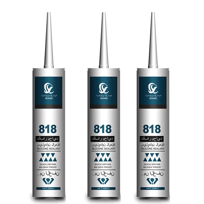 818 advertising adhesive High quality waterproof silicone sealant Quick drying silicone sealing adhesive