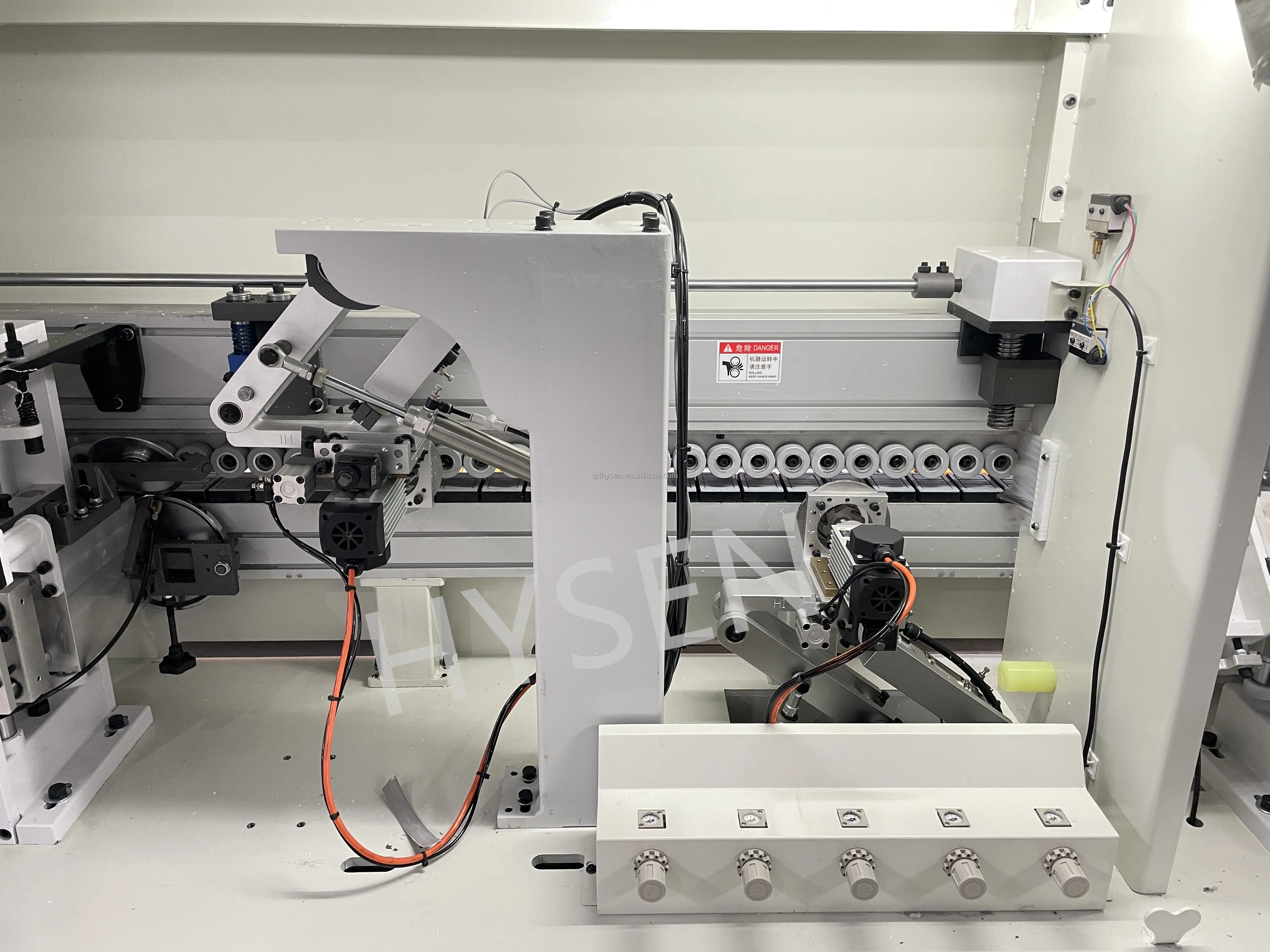 HYSEN woodworking pvc edge banding tape manufacturing machine funiture automatic edge banding machine