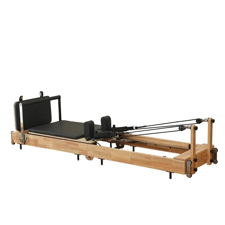Commercial home use wood oak wooden fold pilates reformer