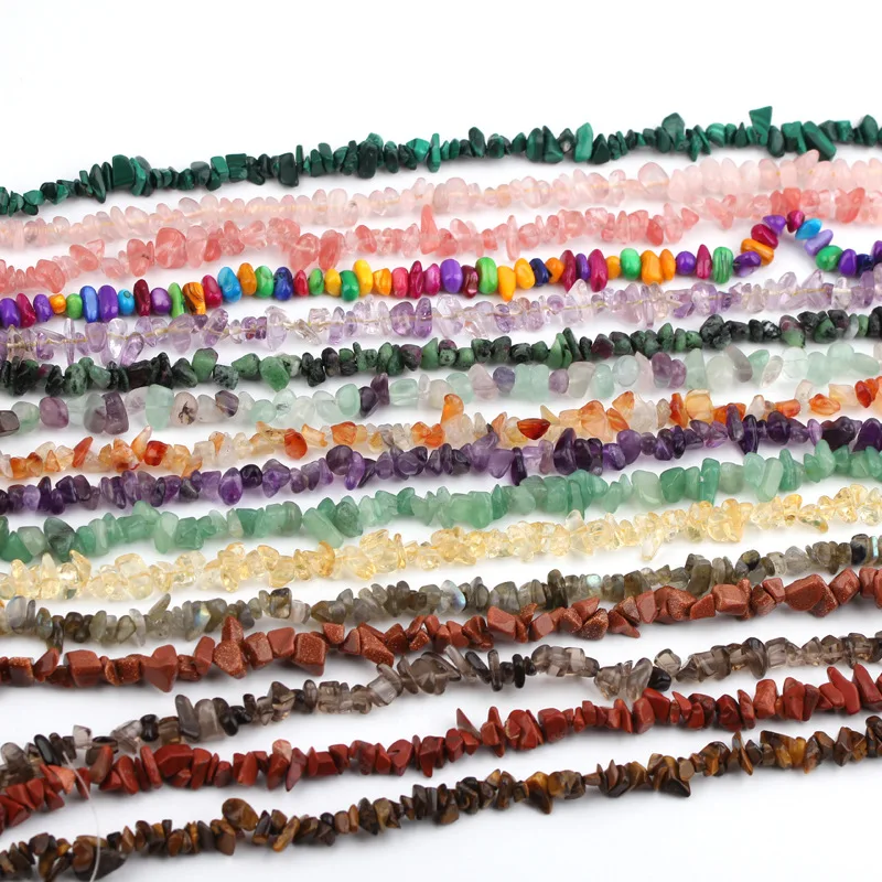 New Irregular Real Stone Beads Mix Natural Crystals Freeform Chip Gravel for Bracelet Making