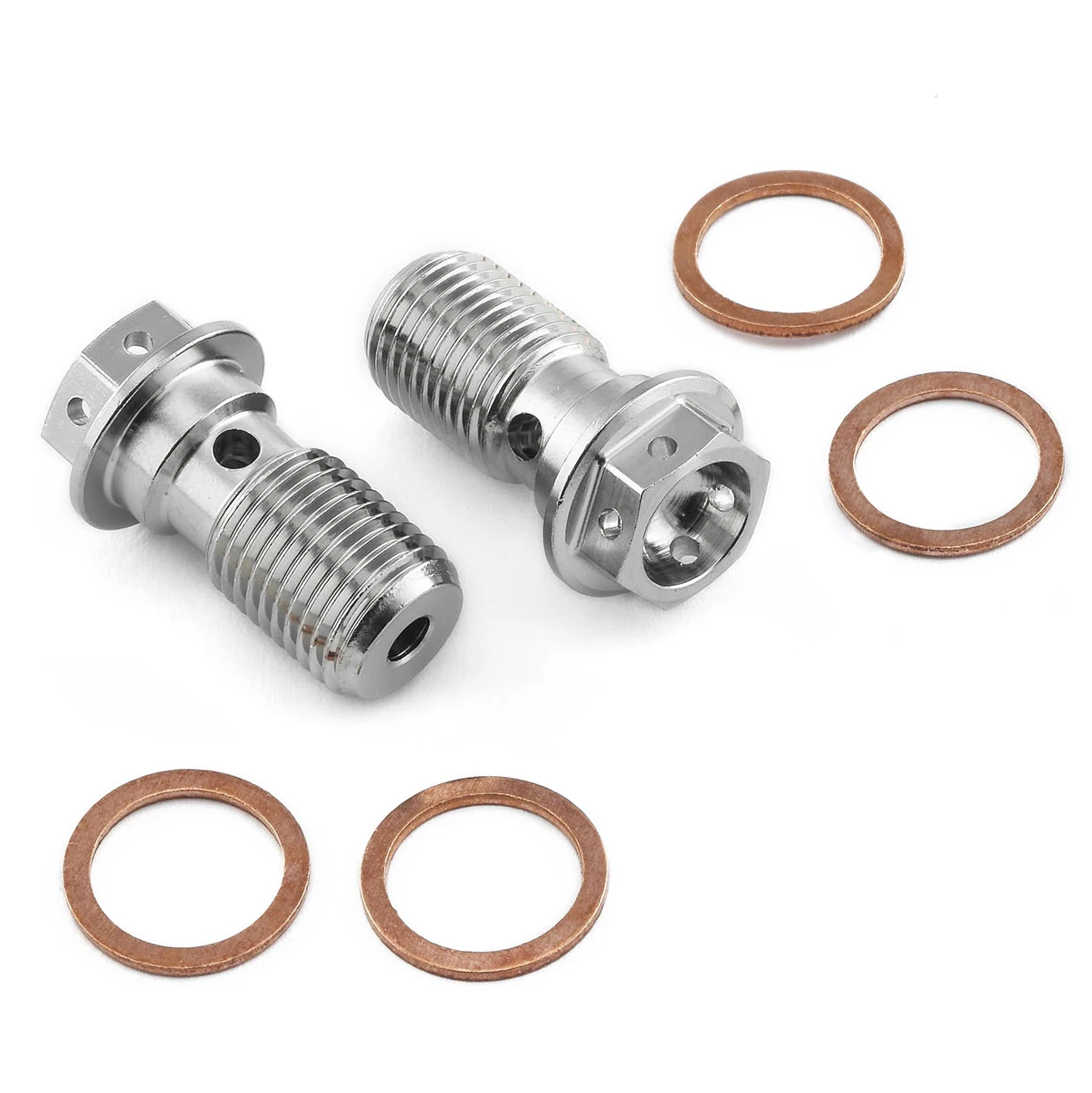 M6 m9 m14 m18 blue sus304 metric motorcycle double brake line banjo bolt hollow screw m16 automotive fasteners