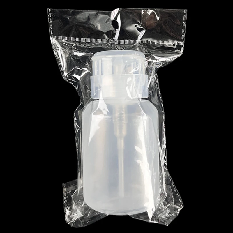 High Quality 250 Ml Alcohol Transparent Tool Toner Gel Down Cleaner Portable Art Polish Pump Press Nail Liquid Remover Bottle
