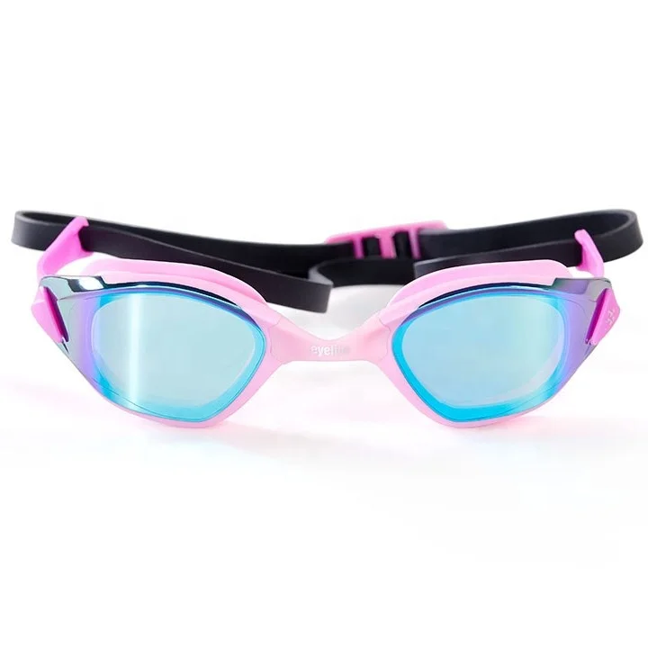 Factory Wholesale Mirrored Swimming Goggles With Easy Adjust Strap Anti Fog Uv Protection Goggles Swimming