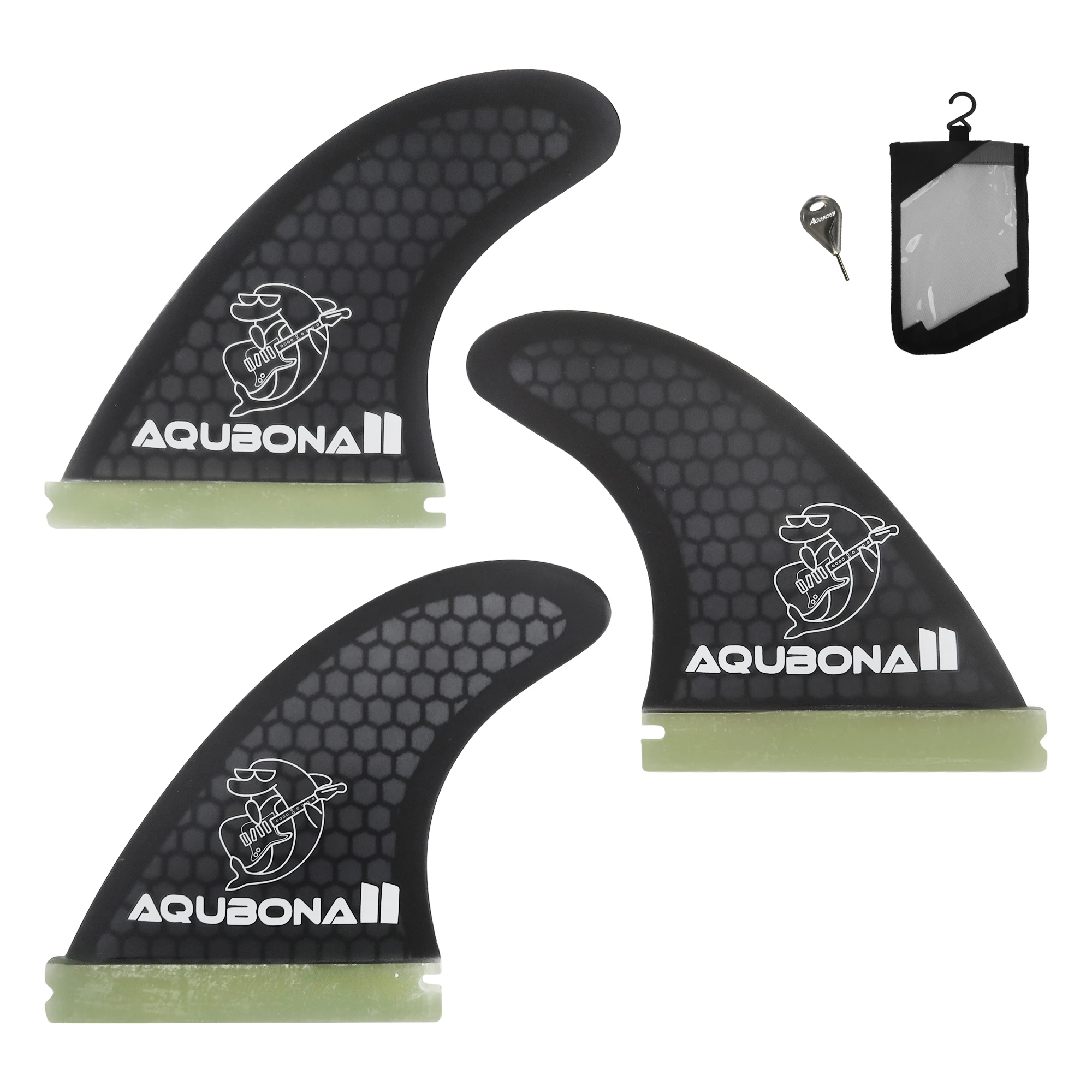 High Quality Surfboard  Fins -Fiberglass Fins -Thruster (3 Fins) G5  for Surfing