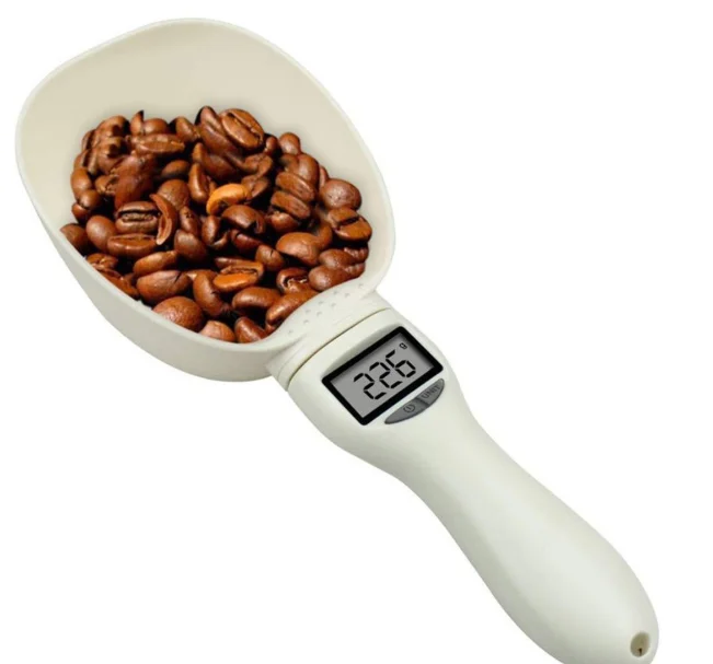 High quality Cat dog food weighing spoon smart food weighing ration cat litter pet food electronic measuring spoon