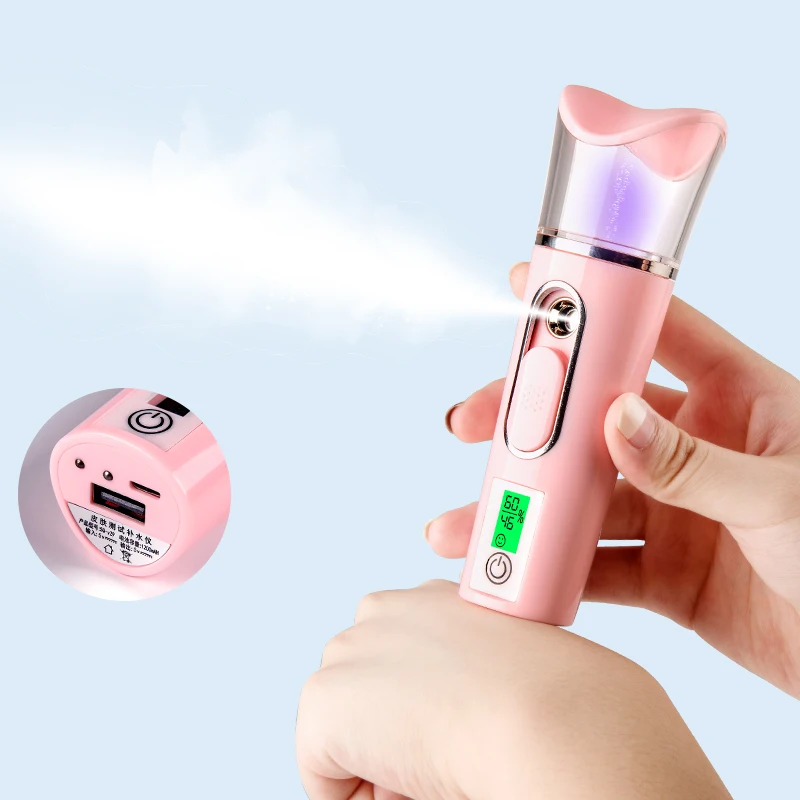 Private label home use portable skin analyzer nano face mist sprayer portable facial steamer
