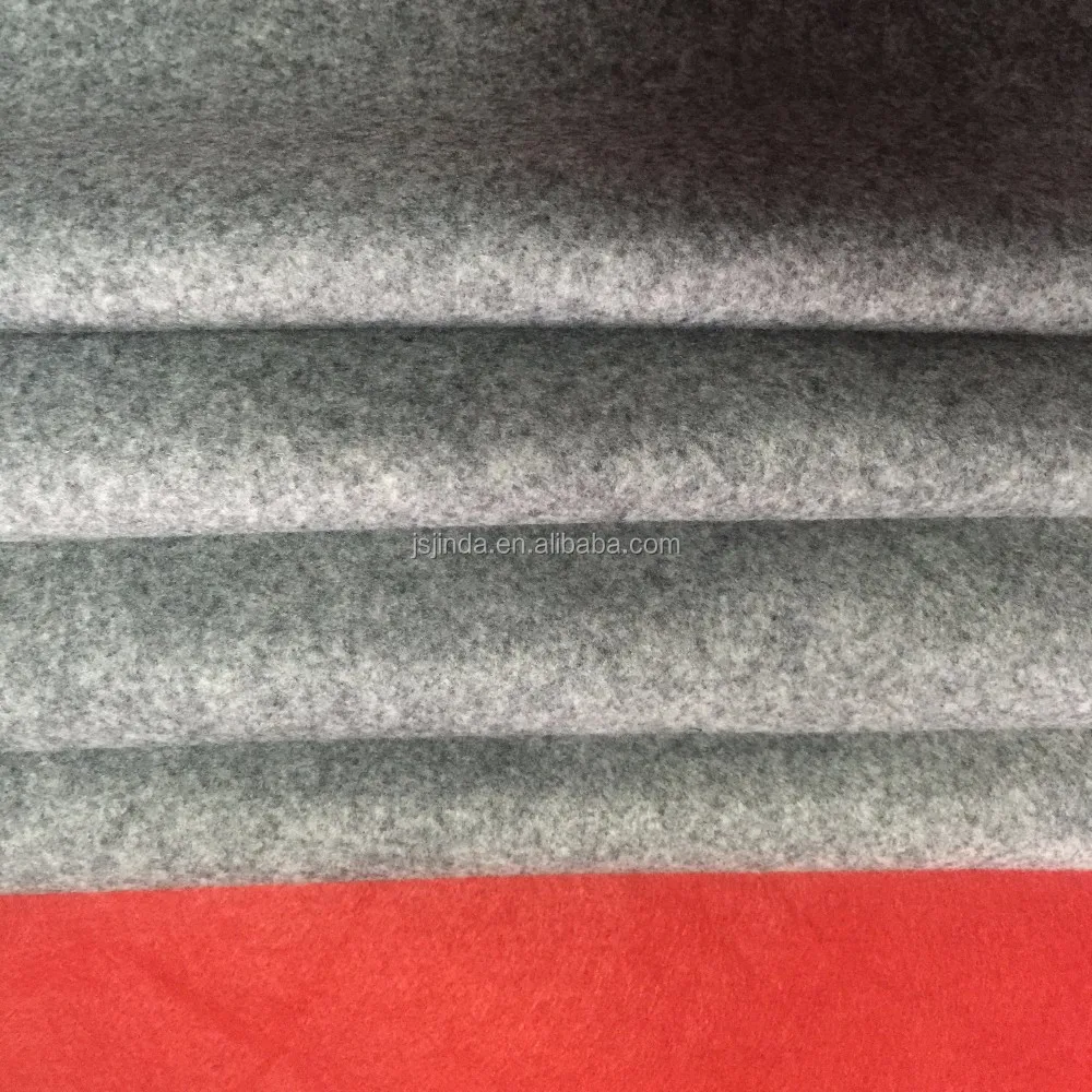 High quality 1mm 2mm needle punched nonwoven grey felt fabric in rolls