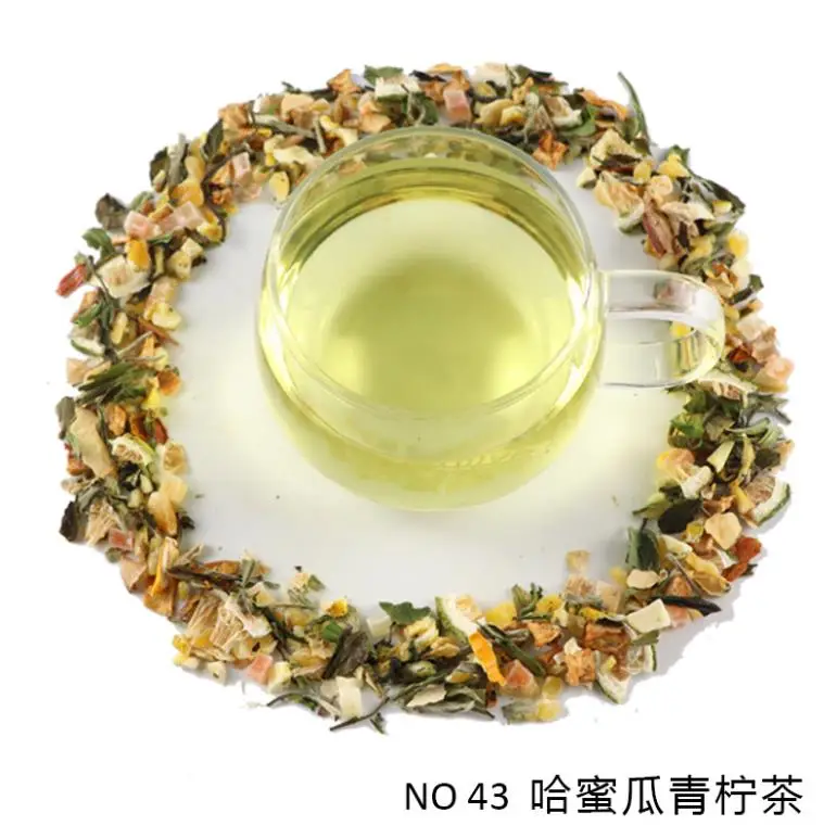Nice Taste  Blended Tea Chinese Fruit Tea Hami Melon Kiwi & Lime Tea