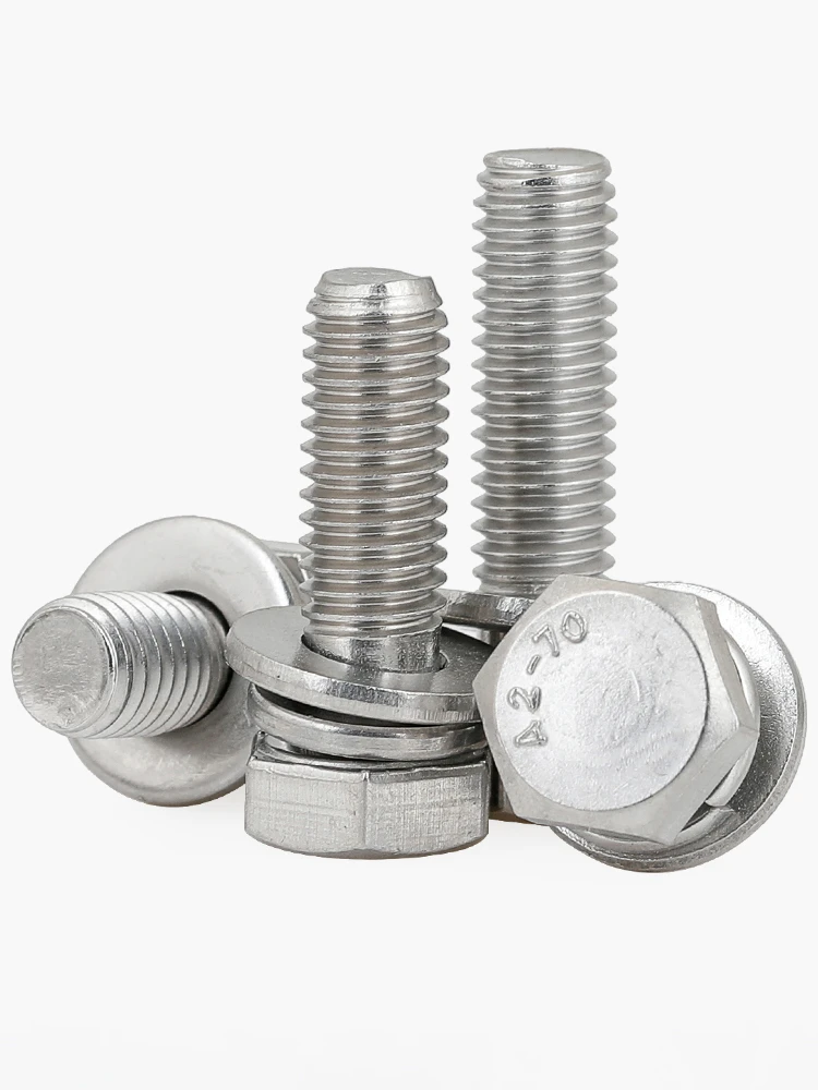 Hexagon Head Screw Triple Combination Factory Price hex head screw triple combination stainless steel carbon steel