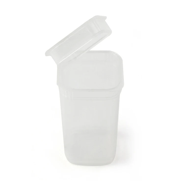1.5oz black food child proof square wide mouth 4oz bottle plastic material with lid hot sale pop top