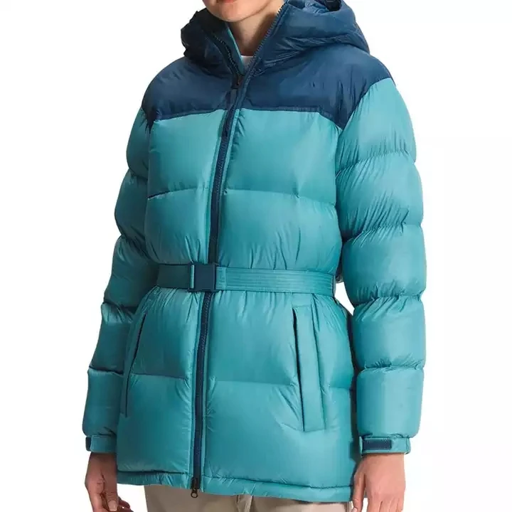 YuFan Newest Custom North Logo Women Jacket Coat With Winter Warm Down Coat Down Jacket The Face Soft Puffer Hooded Jacket