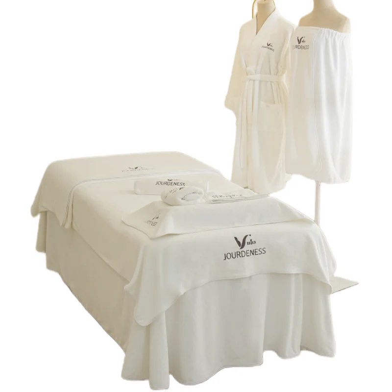 Higher quality Super Absorbent Beauty Salon Massage Bed towel set Quick Dry Microfiber 7pcs Spa Esthetician Facial Towel