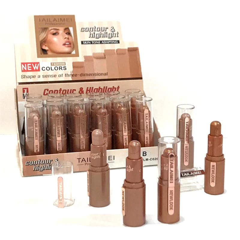 New Colors 3D Face Even Makeup Contour & Highlight Concealer Marker Facial Make Up Highlighter Contour Stick Private Label