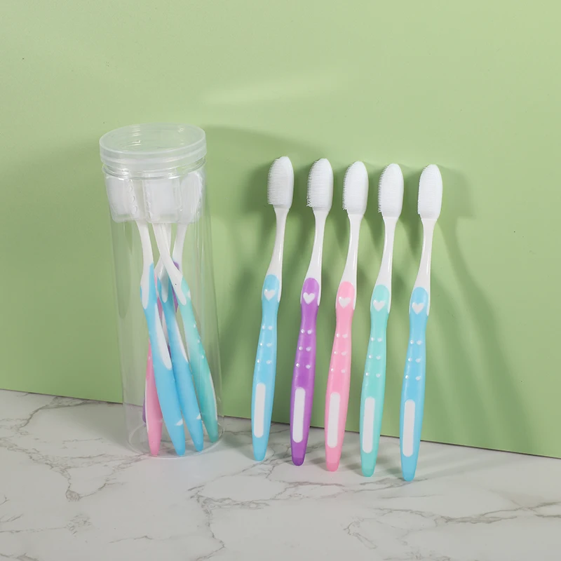 Yangzhou adult toothbrush double colour Nano adult toothbrush soft bristle adult toothbrush