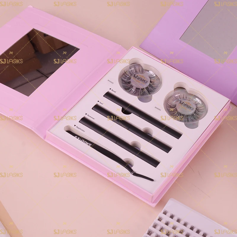 Diy Individual Eyelash Extensions Private Label Cluster Lashes Segment Diy Lash Extension Kit private label