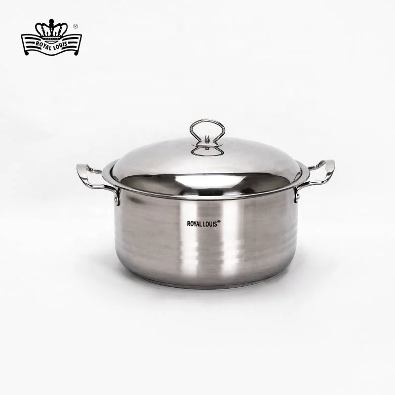 Stainless Steel Stockpot 10 PCS Deep Cooking Pot Large Commercial Stockpots Cookware Set For Canteen Restaurant